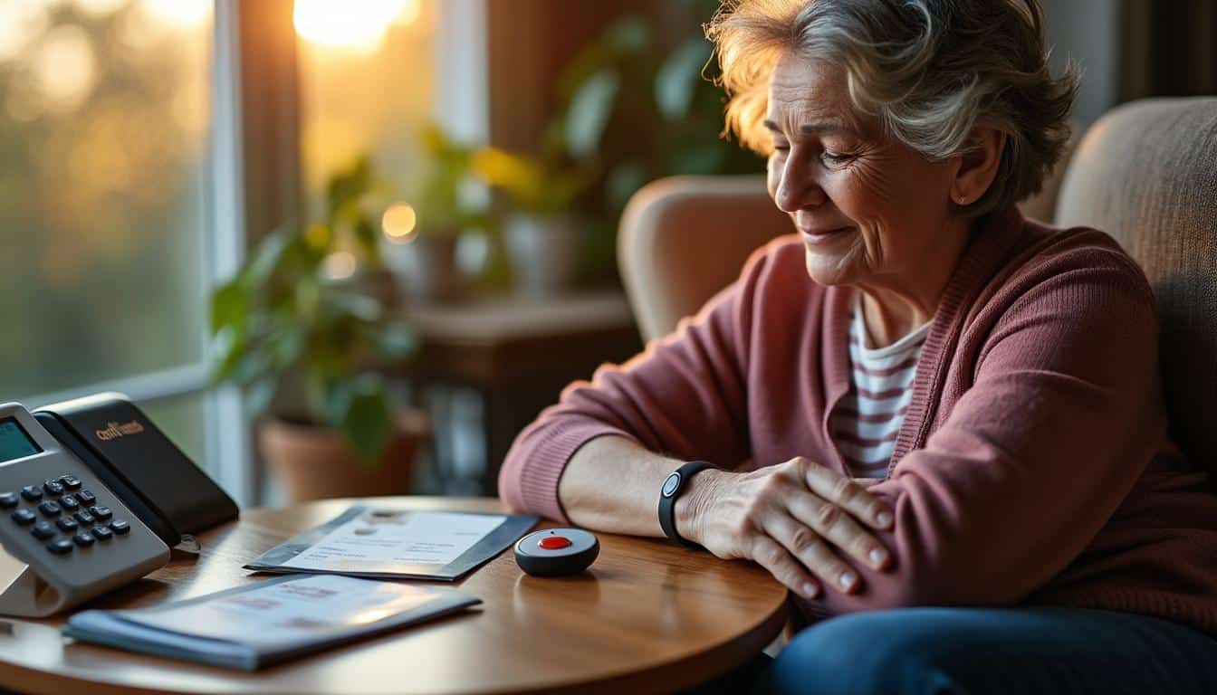 Illustration: Définition et fonctionnement du bracelet alarme pour personne âgée du conseil général