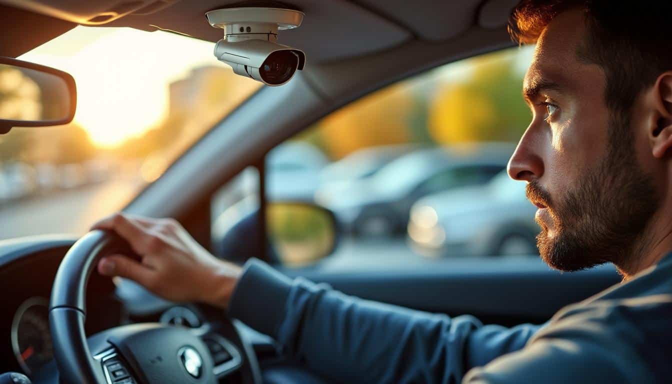 Illustration: Réglementation et légalité de la caméra de surveillance dans une voiture