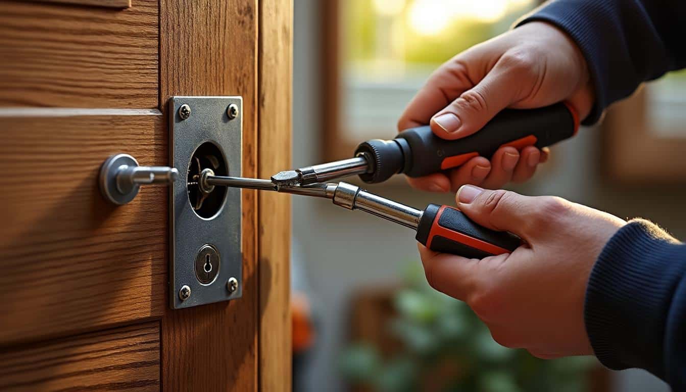 Illustration: Définition et rôle du barillet dans une serrure 3 points