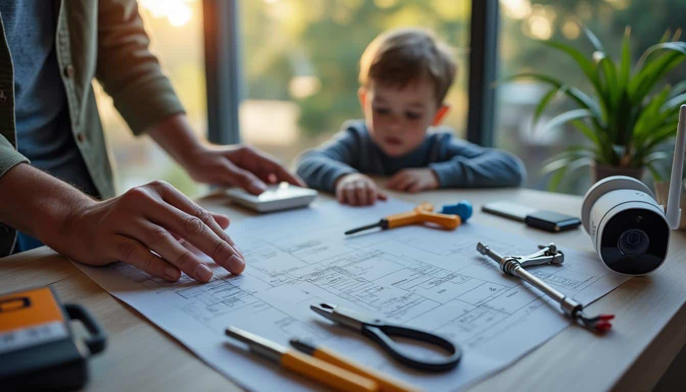 Illustration: Préparer l’installation d’une caméra de surveillance chez soi