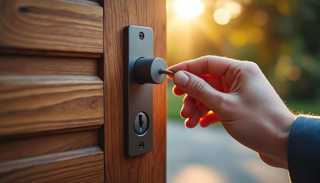 Illustration: Définition et fonctionnement de la serrure 3 points pour porte d'entrée