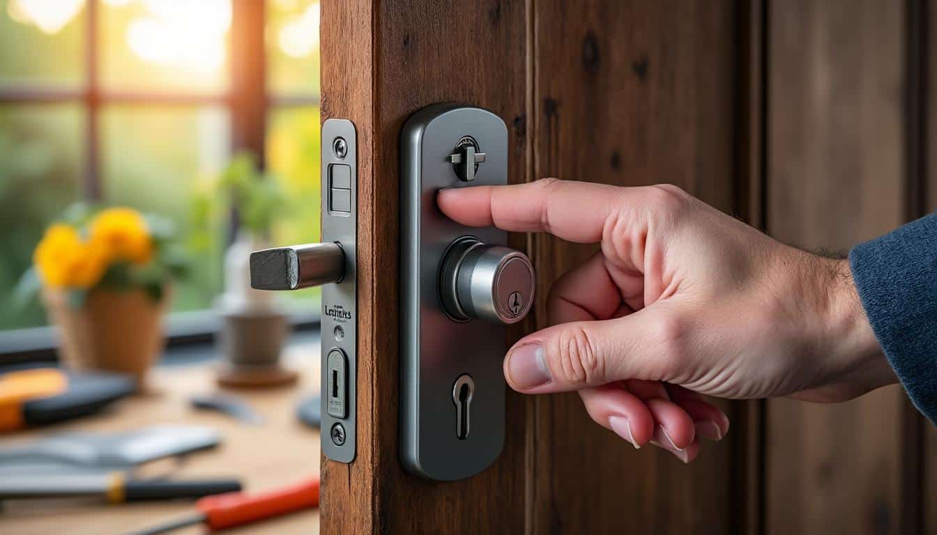 Illustration: Définition et fonctionnement d’une serrure de porte d’entrée 3 points