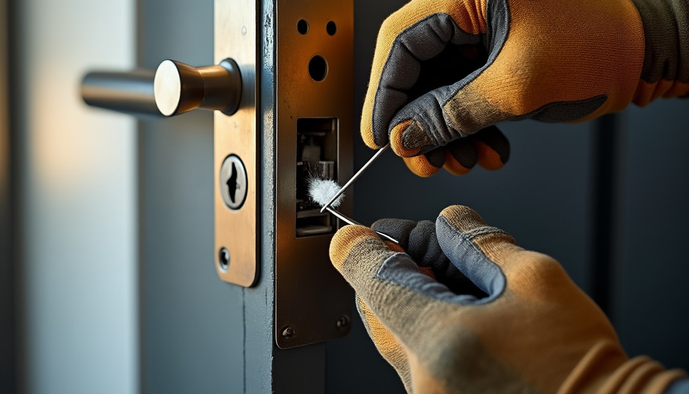 Illustration: Premières étapes à suivre en cas de clé cassée dans une serrure 3 points