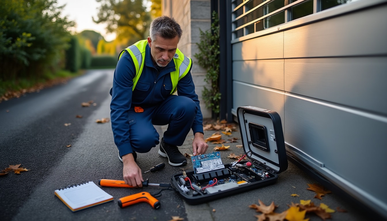 Illustration: Solutions et entretien pour un problème de motorisation de portail Avidsen