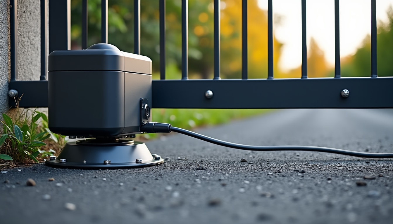 Illustration: Définition et principe de fonctionnement d’une roue motorisée de portail