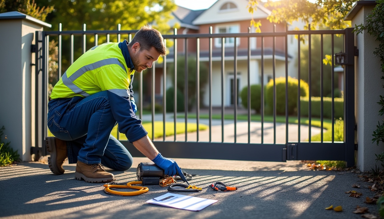 Illustration: Définition et présentation de l’installation de motorisation de portail