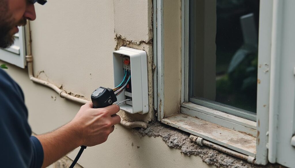 Interphone filaire 2 fils en rénovation maison : installation simplifiée