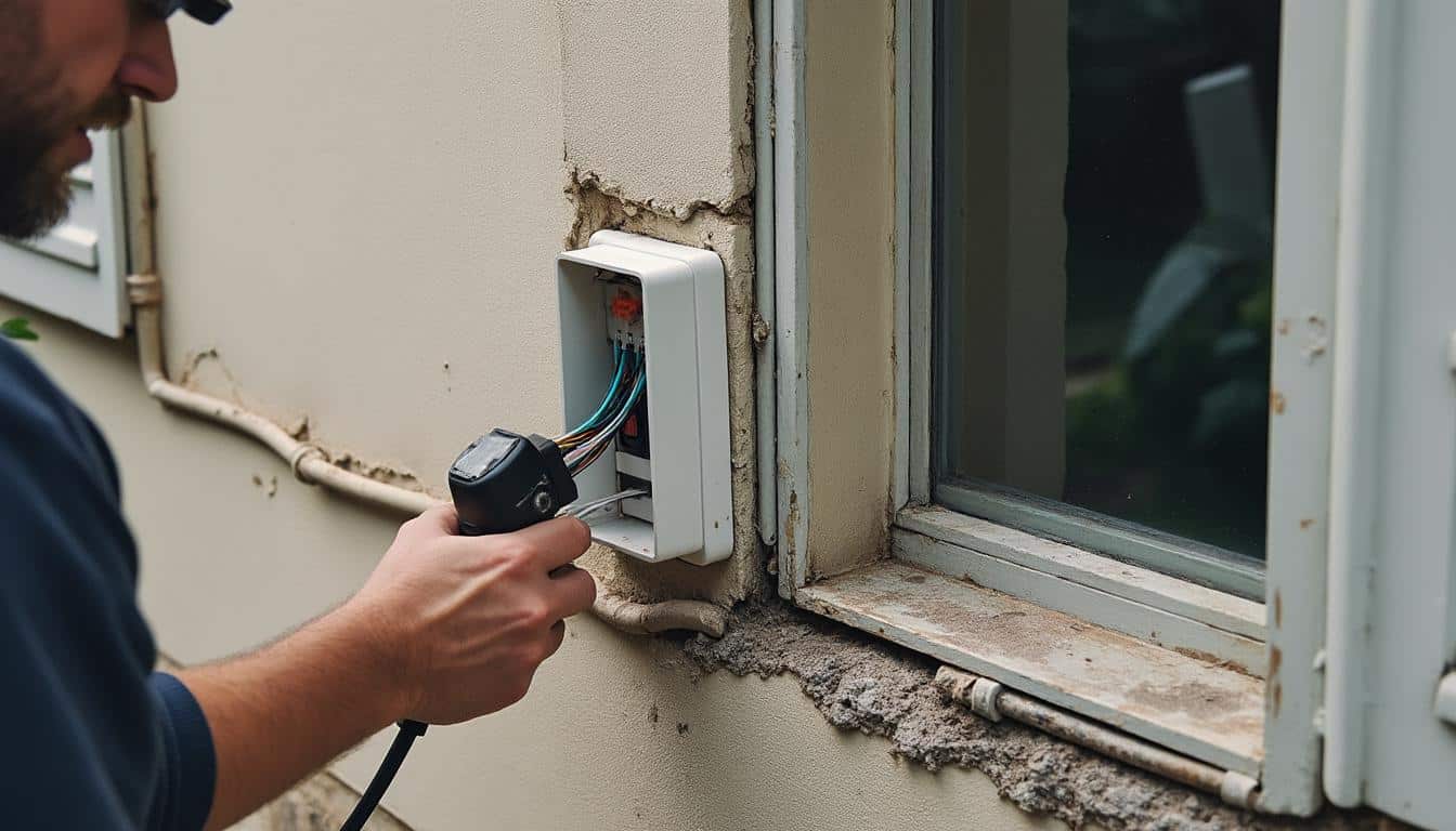 Interphone filaire 2 fils en rénovation maison : installation simplifiée