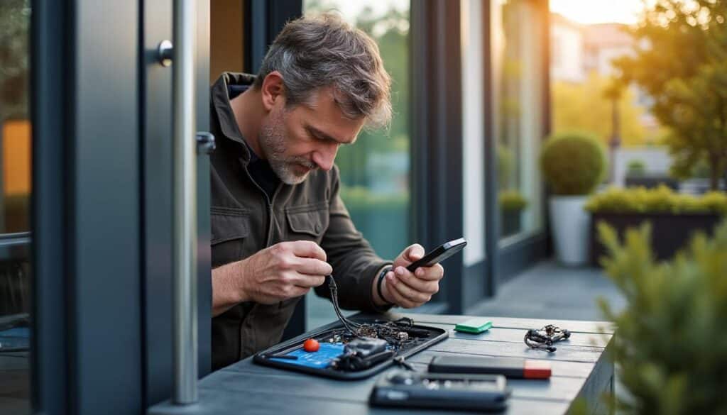 Interphone filaire : dépannage expert avec smartphone facile et rapide