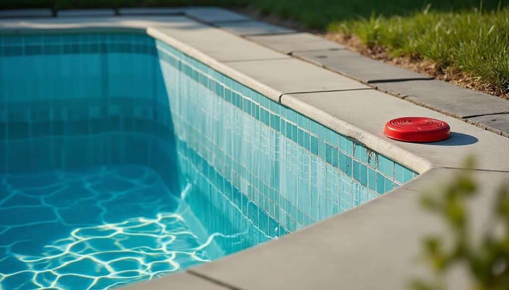 Détecter et réagir à une bâche de piscine endommagée sous alarme