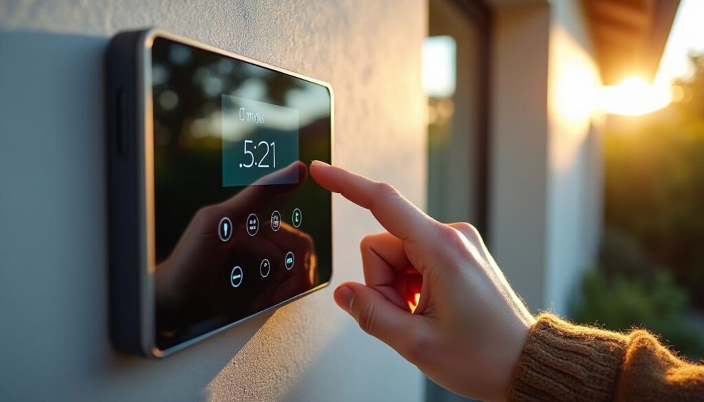 Interphone filaire à écran tactile pour usage avec des gants