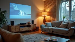 Nos idées pour aménager un coin vidéo avec enceinte et projection