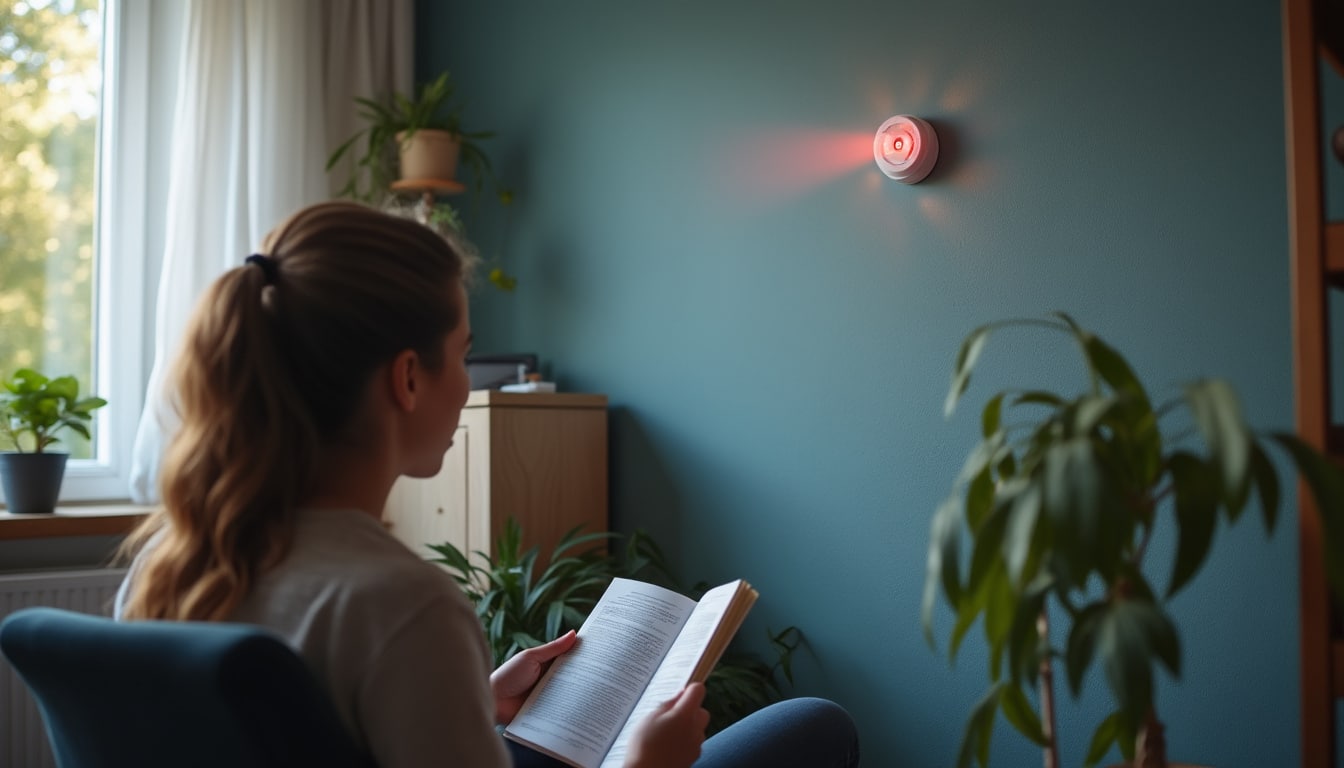 Illustration: Pourquoi le détecteur de fumée peut-il se mettre à émettre un bip ? Comprendre les signaux d’alerte