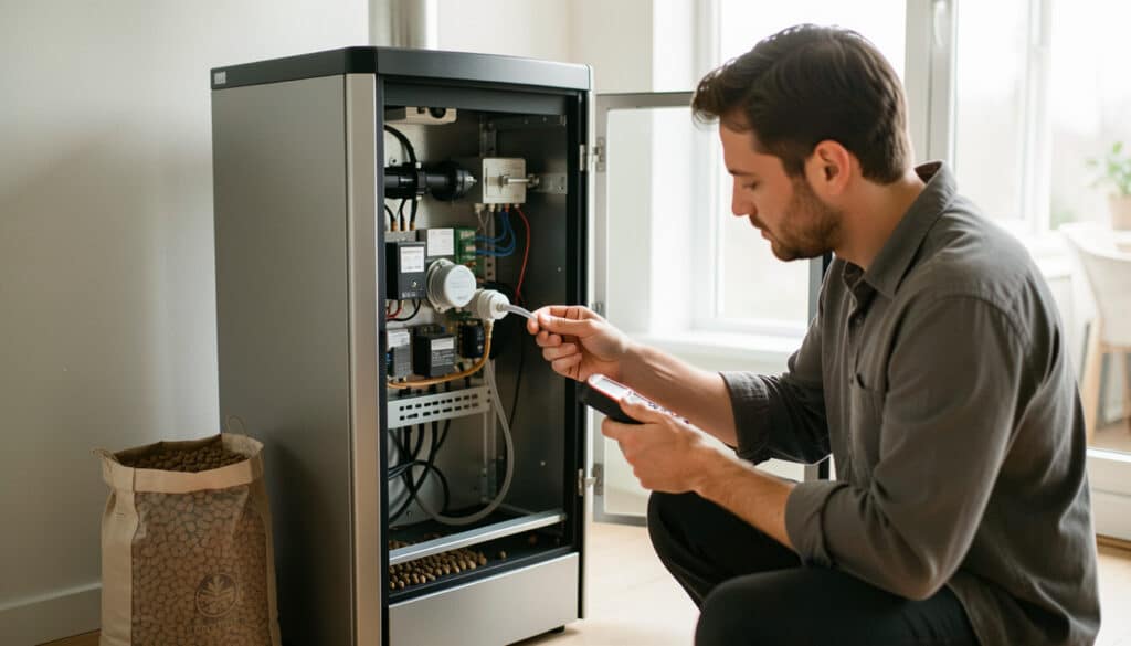 Poêle à granulés Cadel : résoudre un défaut de pressostat